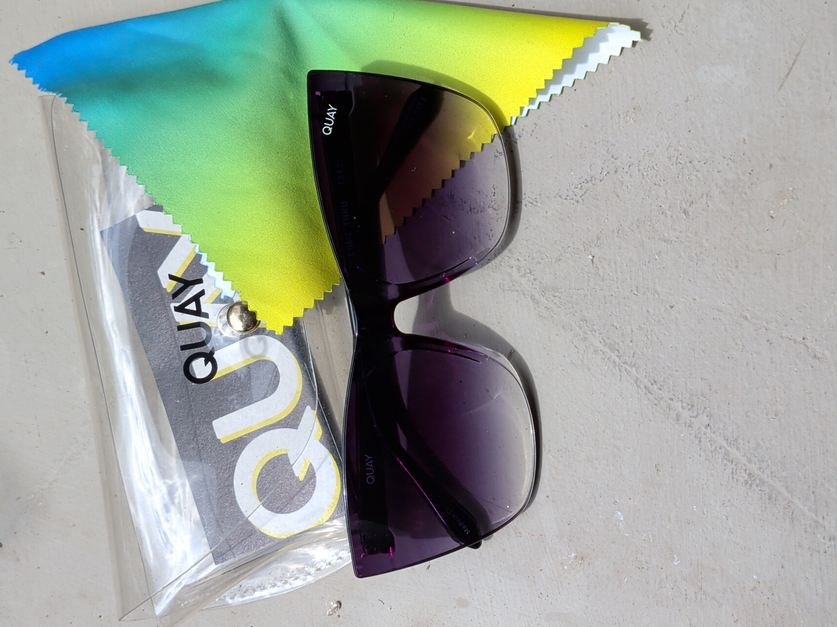 Quay Australia Black Gradient Cat-Eye Sunglasses